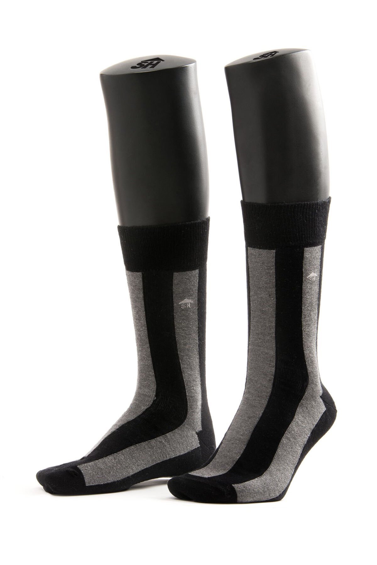 Dikey Çizgi Desenli Çorap