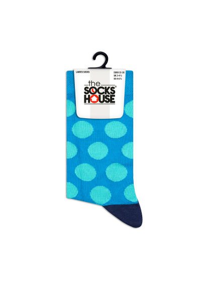 Kadın Çift Kat Bambu Puantiye Desenli Çorap