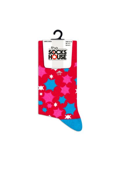 Kadın Çift Kat Bambu Sıçrama Desenli Çorap