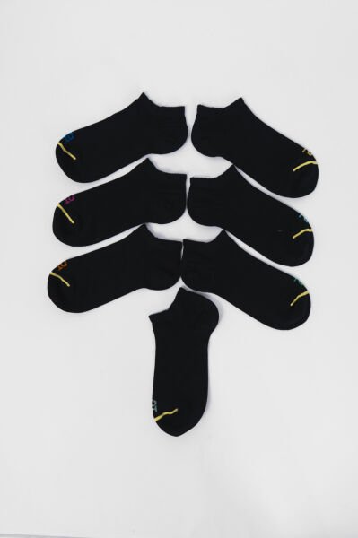 7’li Set Bambu Unisex Çorap - Patik - Dikişsiz - Yumuşak Çorap - Her Güne Farklı Bir Renk